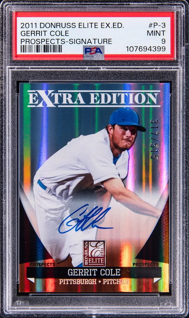 2011 Panini Donruss Elite Extra Edition Gerrit Cole Prospects Signature #P-3 card image