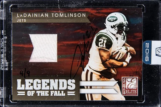 2011 Panini Donruss LaDainian Tomlinson Elite Legends Of The Fall #11 card image