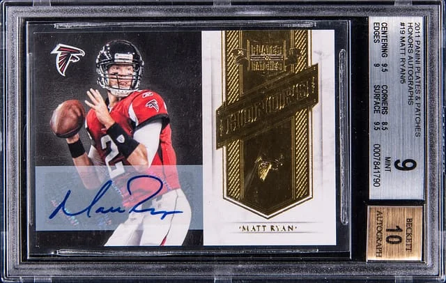 2011 Panini Matt Ryan Plates & Patches Honors Autographs #19 card image