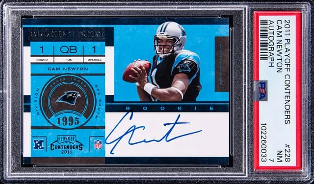 2011 Panini Playoff Cam Newton Contenders Autograph #228 card image