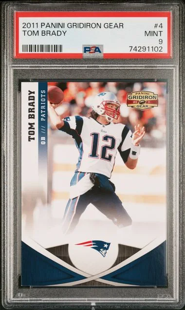 2011 Panini Tom Brady Gridiron Gear #4 card image