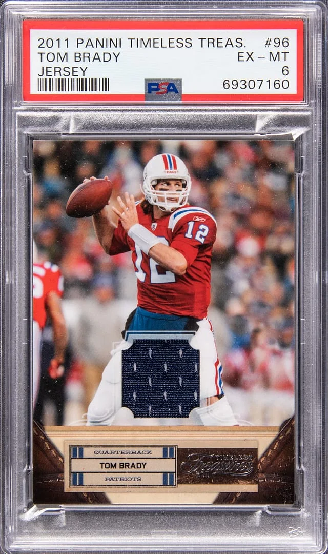 2011 Panini Tom Brady Timeless Treasures Jersey #96 card image