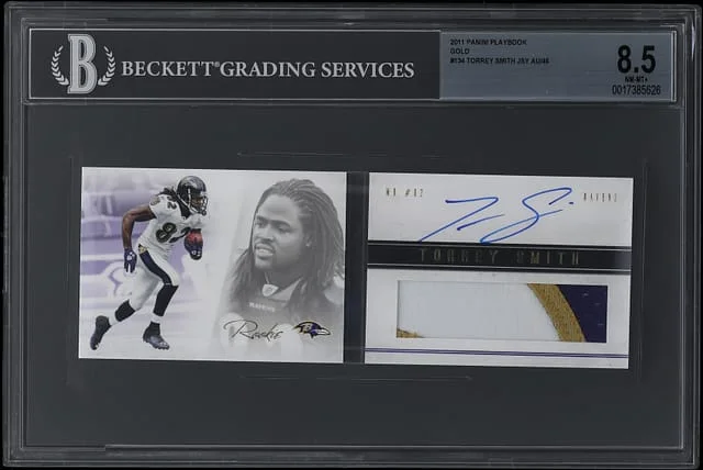 2011 Panini Torrey Smith Playbook Gold #134 card image