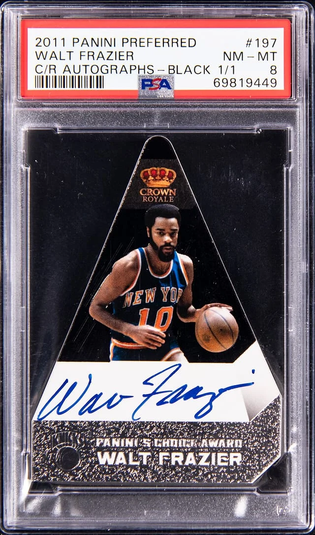 2011 Panini Walt Frazier Preferred Crown Royale Autographs Black #197 card image