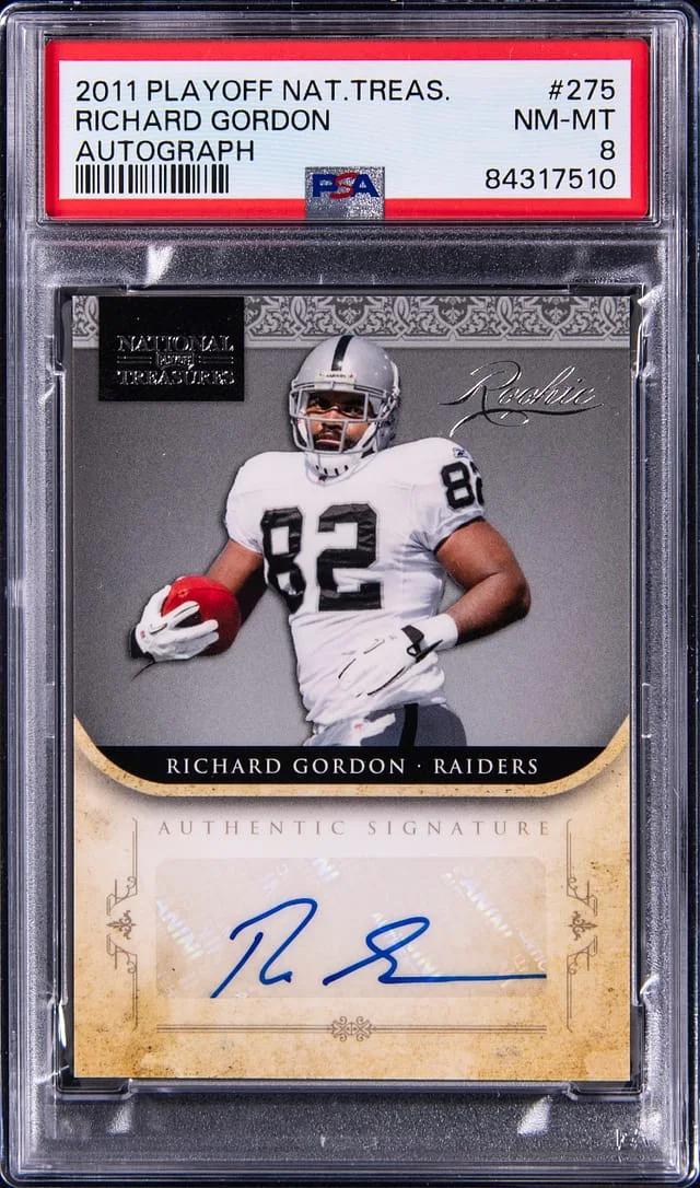 2011 Playoff Richard Gordon National Treasures Autograph #275 card image