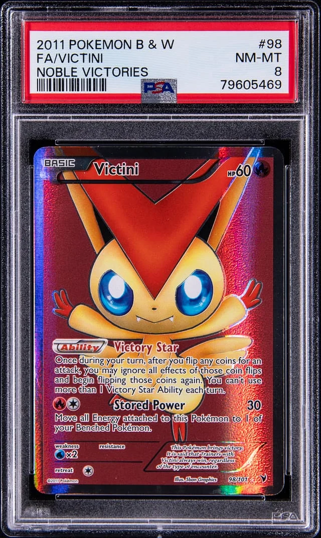 2011 Pokemon Black & White Noble Victories Full Art/Victini #98 card image