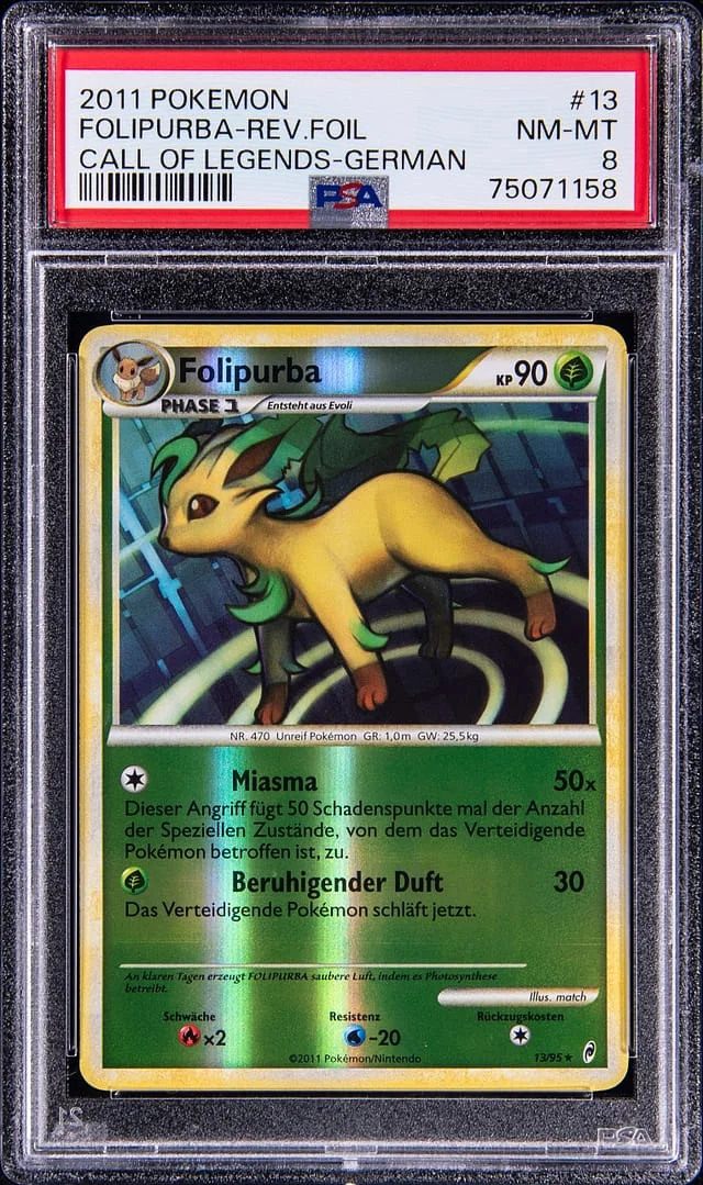 2011 Pokemon Call Of Legends German Folipurba-Reverse #13 card image