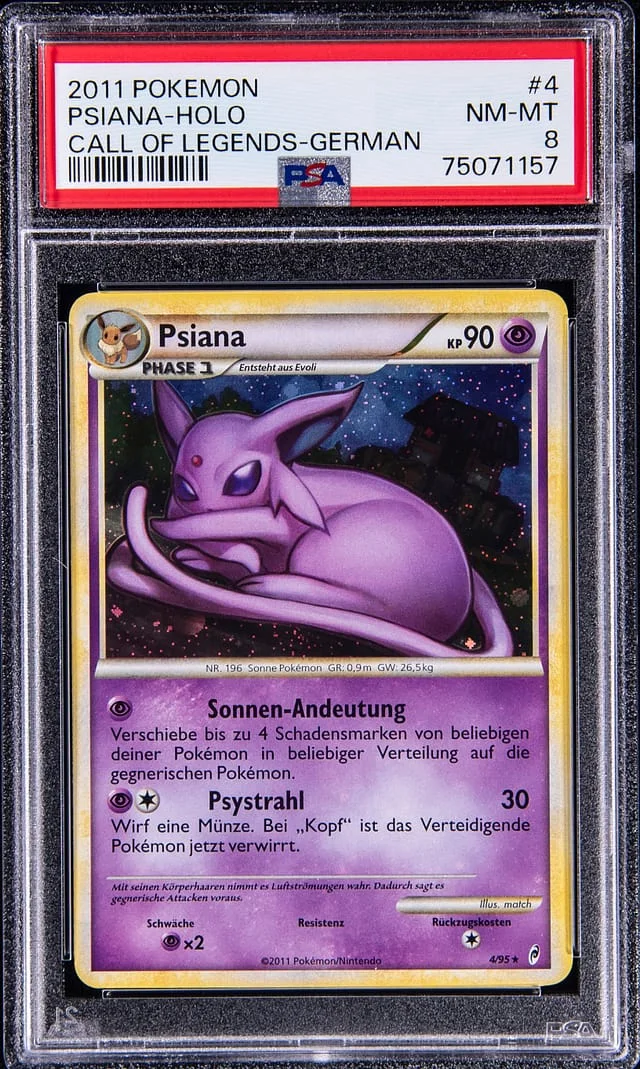 2011 Pokemon Call Of Legends German Psiana-Holo #4 card image