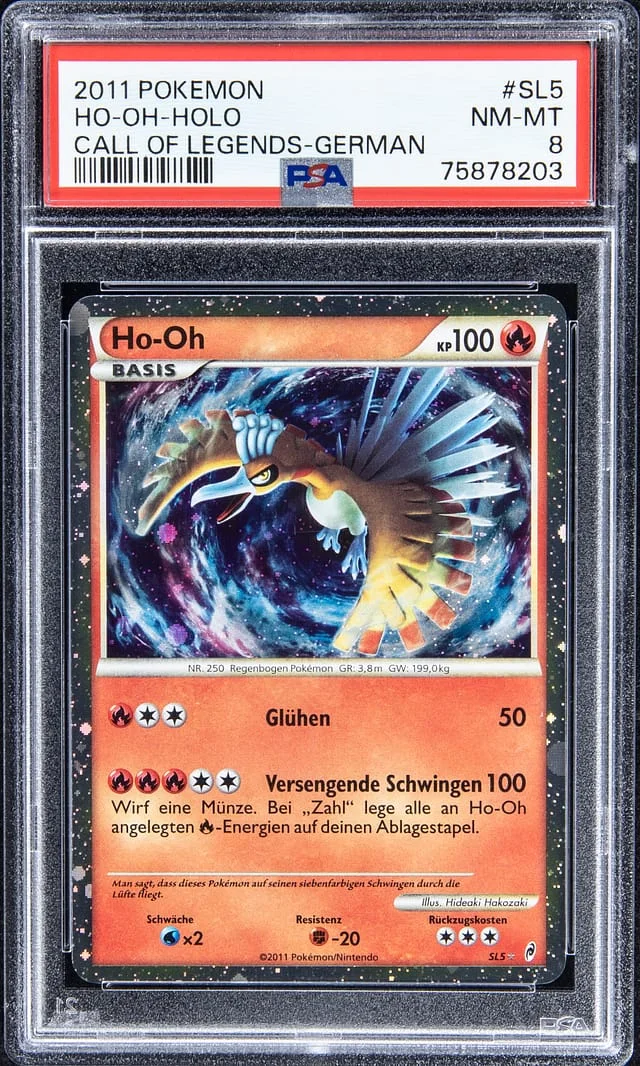2011 Pokemon Call of Legends German Rare Holofoil Ho-Oh #SL5 card image