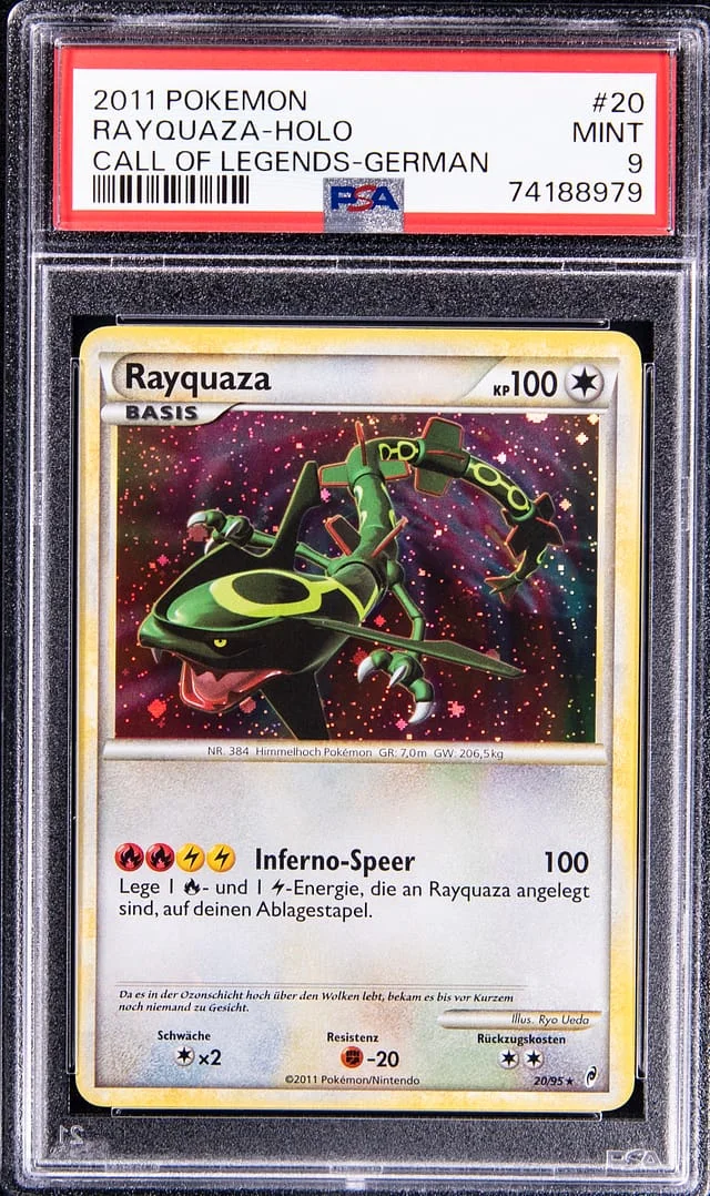 2011 Pokemon Call of Legends German Rare Holofoil Rayquaza #20 card image