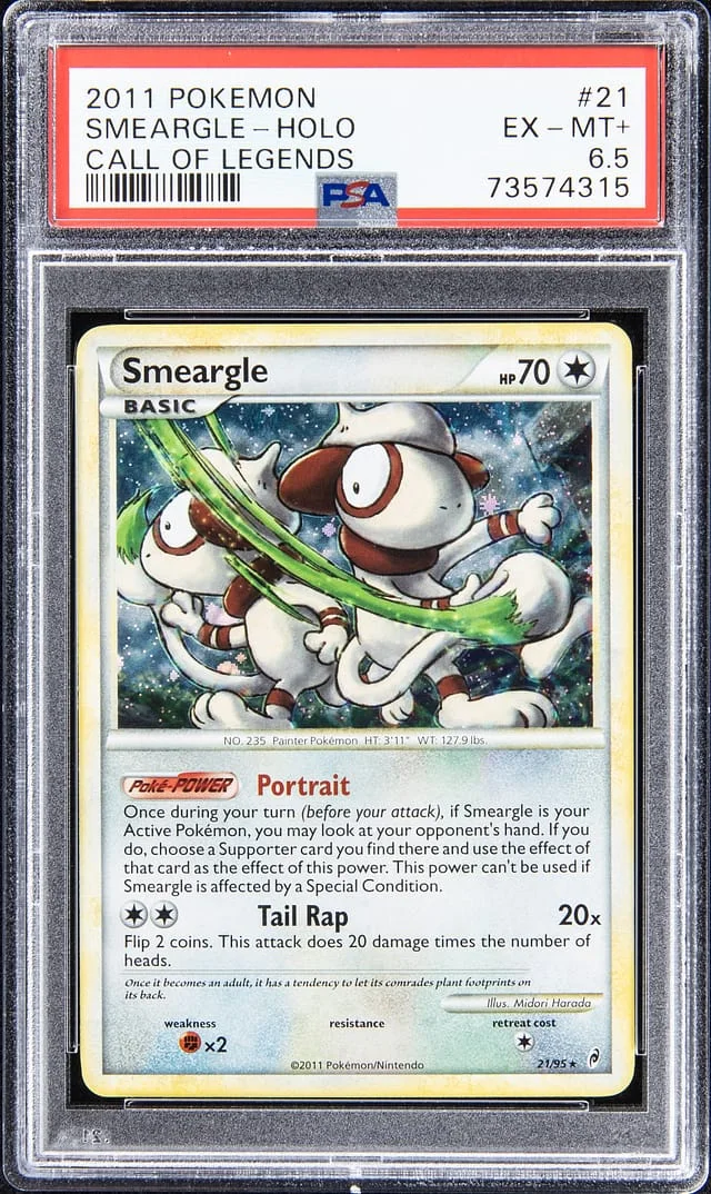 2011 Pokemon Call of Legends - Holo Smeargle #21 card image