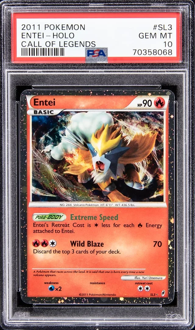 2011 Pokemon Call of Legends Rare Holofoil Entei #SL3 card image