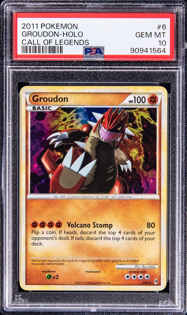 2011 Pokemon Call Of Legends Rare Holofoil Groudon #6 card image