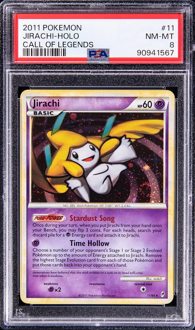 2011 Pokemon Call Of Legends Rare Holofoil Jirachi #11 card image