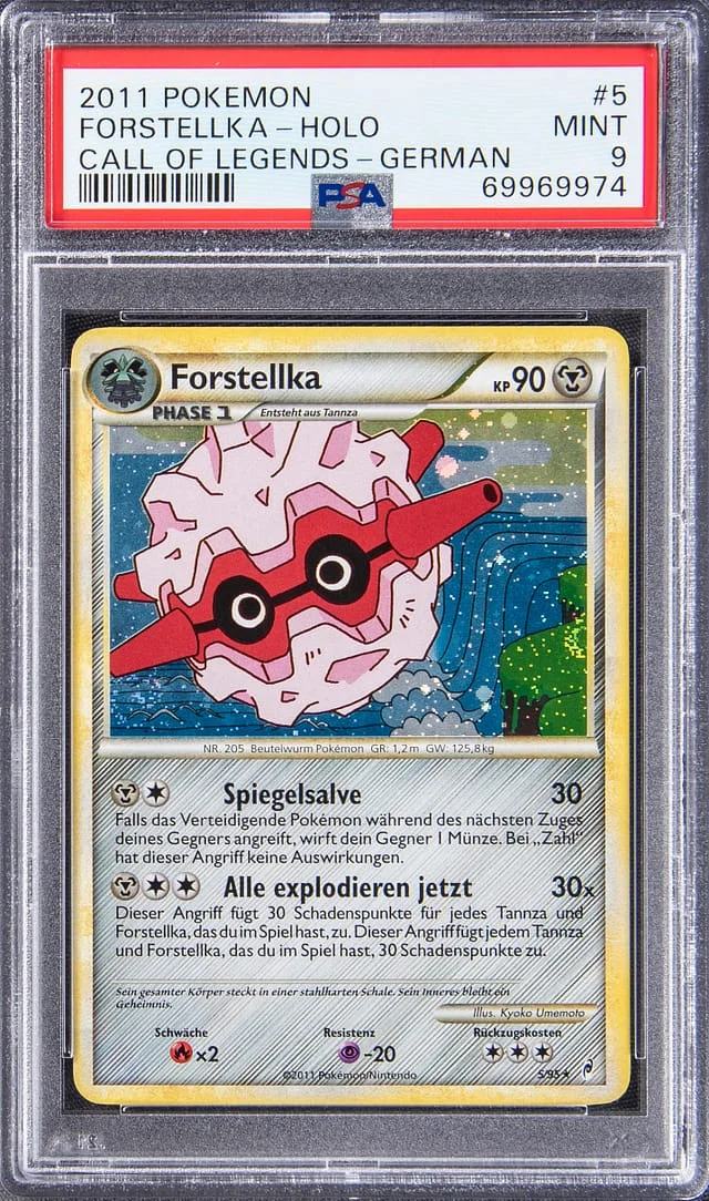 2011 Pokemon German Call of Legends Rare Holofoil Forstellka #5 card image