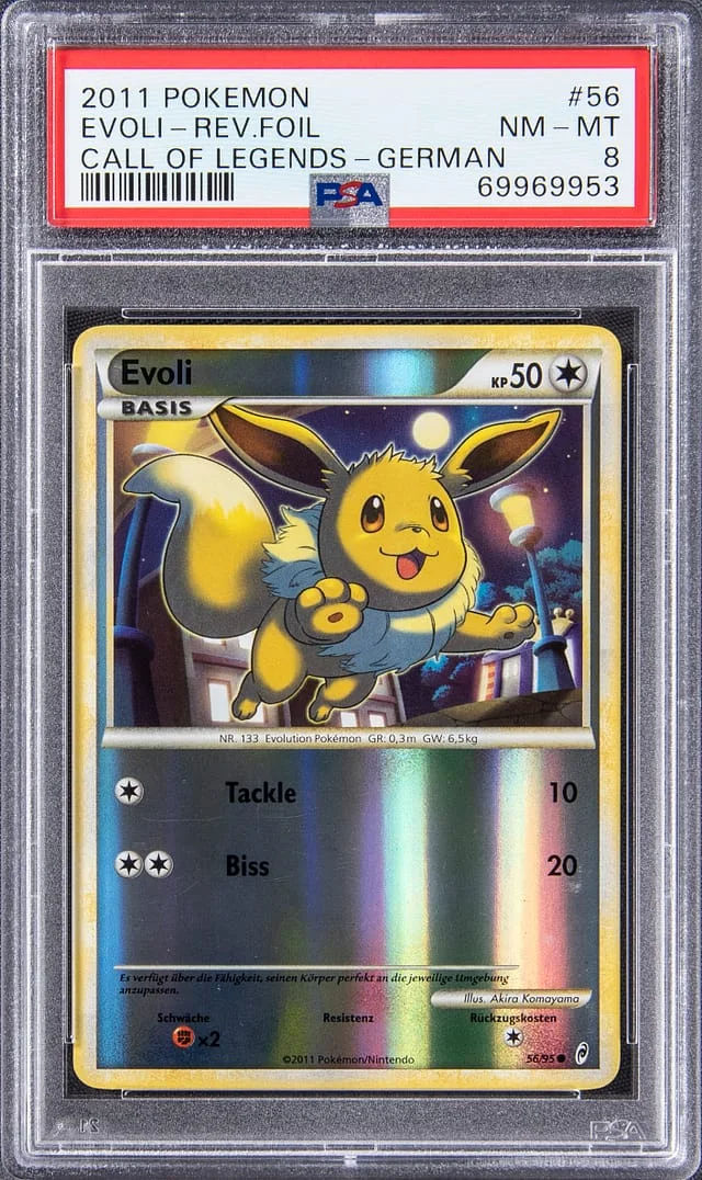2011 Pokemon German Call of Legends Reverse Foil Evoli #56 card image