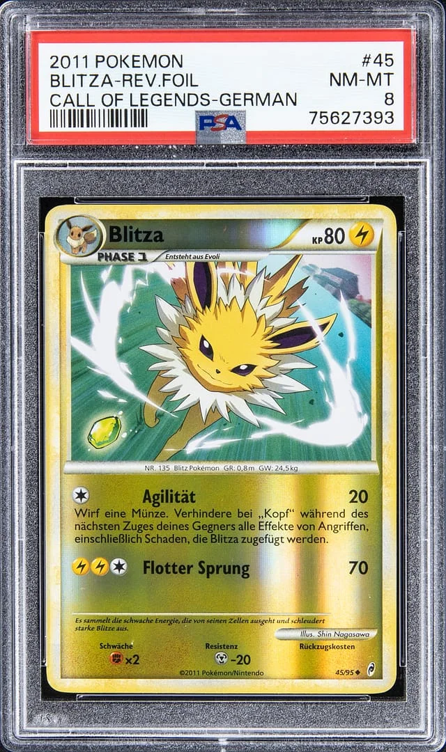 2011 Pokemon Reverse Holofoil Call Of Legends - German Blitza #45 card image