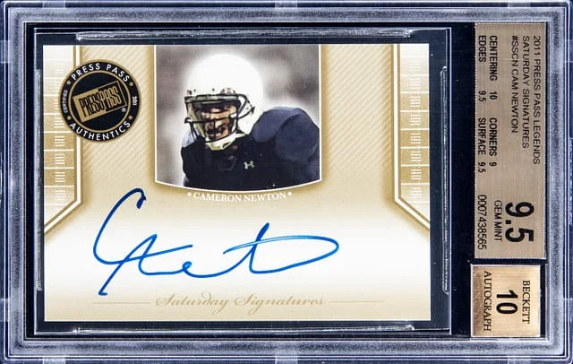 2011 Press Pass Legends Saturday Signatures Cam Newton #SS-CN card image