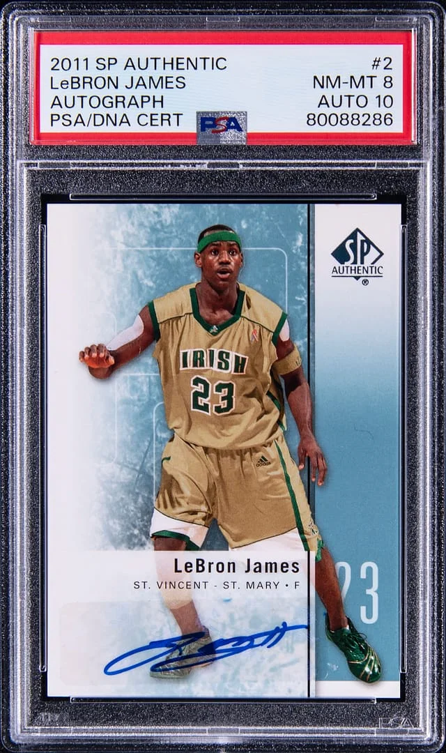 2011 SP Authentic Lebron James Autograph #2 card image