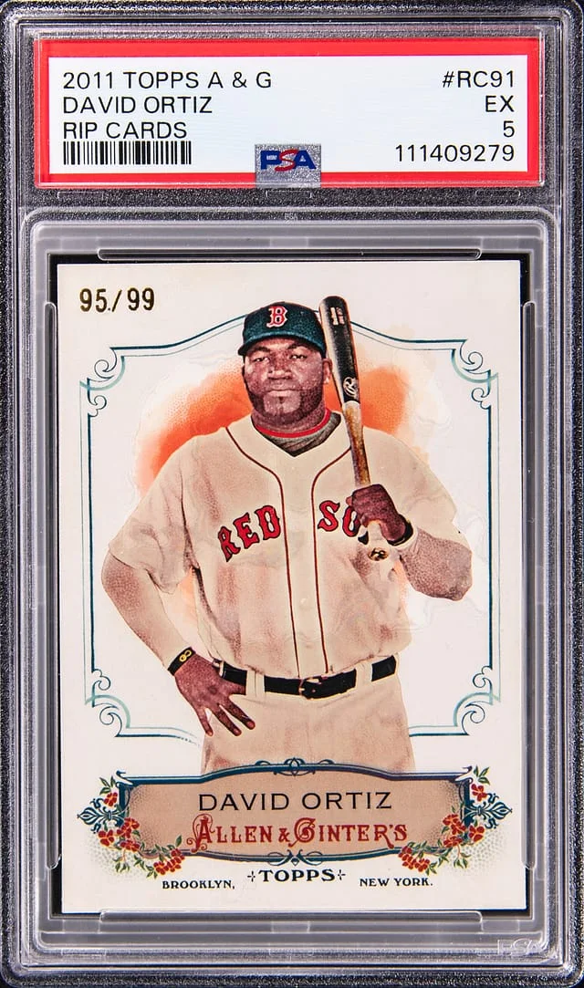 2011 Topps Allen & Ginter David Ortiz Rip Cards #RC91 card image