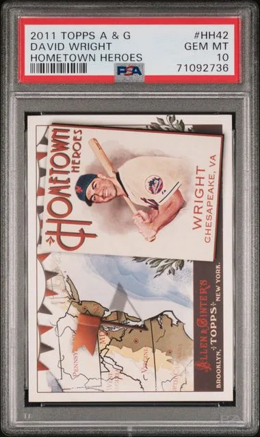 2011 Topps Allen & Ginter David Wright Hometown Heroes #HH42 card image