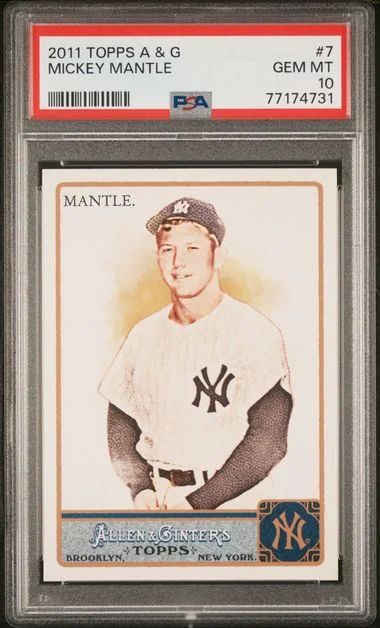 2011 Topps Allen & Ginter Mickey Mantle #7 card image