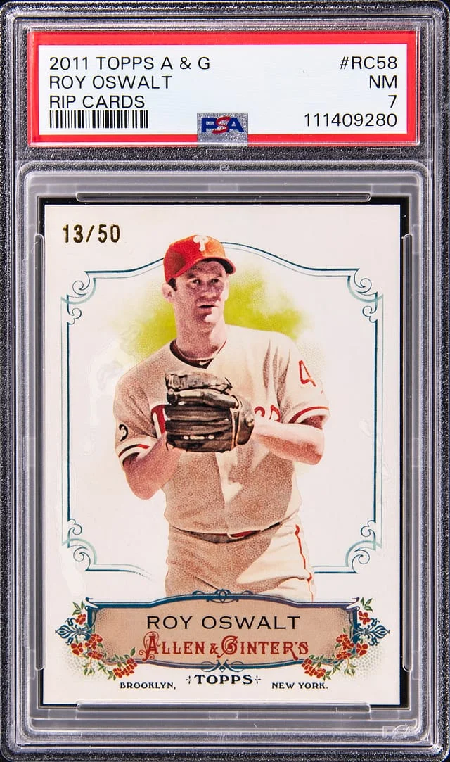 2011 Topps Allen & Ginter Roy Oswalt Rip Cards #RC58 card image
