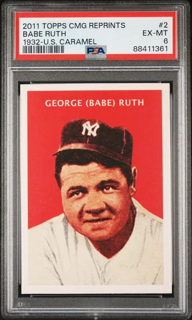 2011 Topps Babe Ruth Cmg Reprints 1932-U.S. Caramel #2 card image