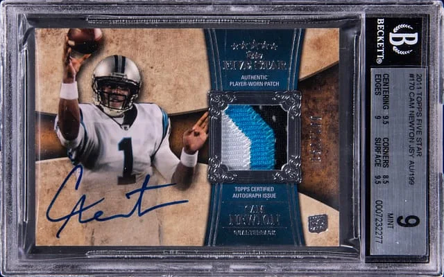 2011 Topps Cam Newton Five Star #170 card image