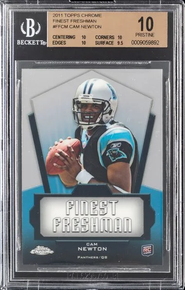 2011 Topps Chrome Cam Newton Finest Freshman #FFCM card image