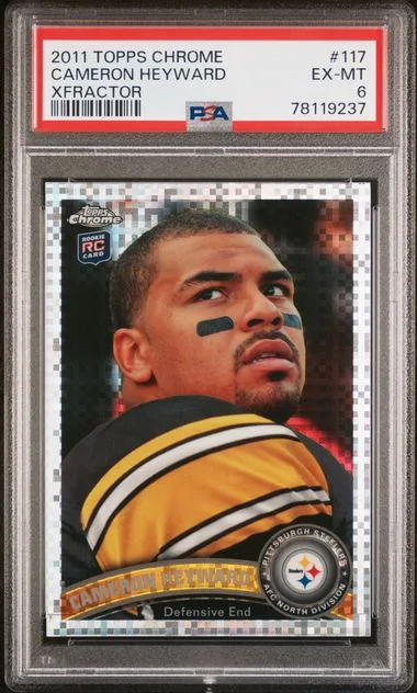 2011 Topps Chrome Cameron Heyward Xfractor #117 card image