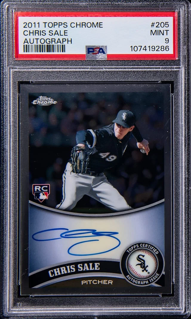 2011 Topps Chrome Chris Sale Atomic Refractor #205 card image
