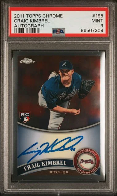 2011 Topps Chrome Craig Kimbrel Autograph #195 card image