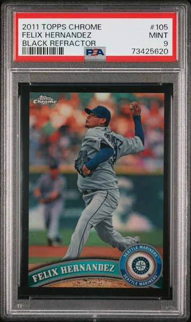 2011 Topps Chrome Felix Hernandez Refractor #105 card image