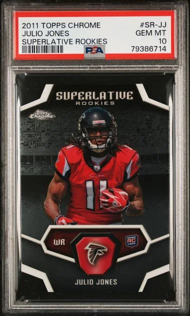 2011 Topps Chrome Julio Jones Superlative Rookies #SR-JJ card image