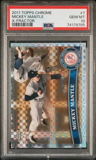 2011 Topps Chrome Mickey Mantle Refractor #7 card image