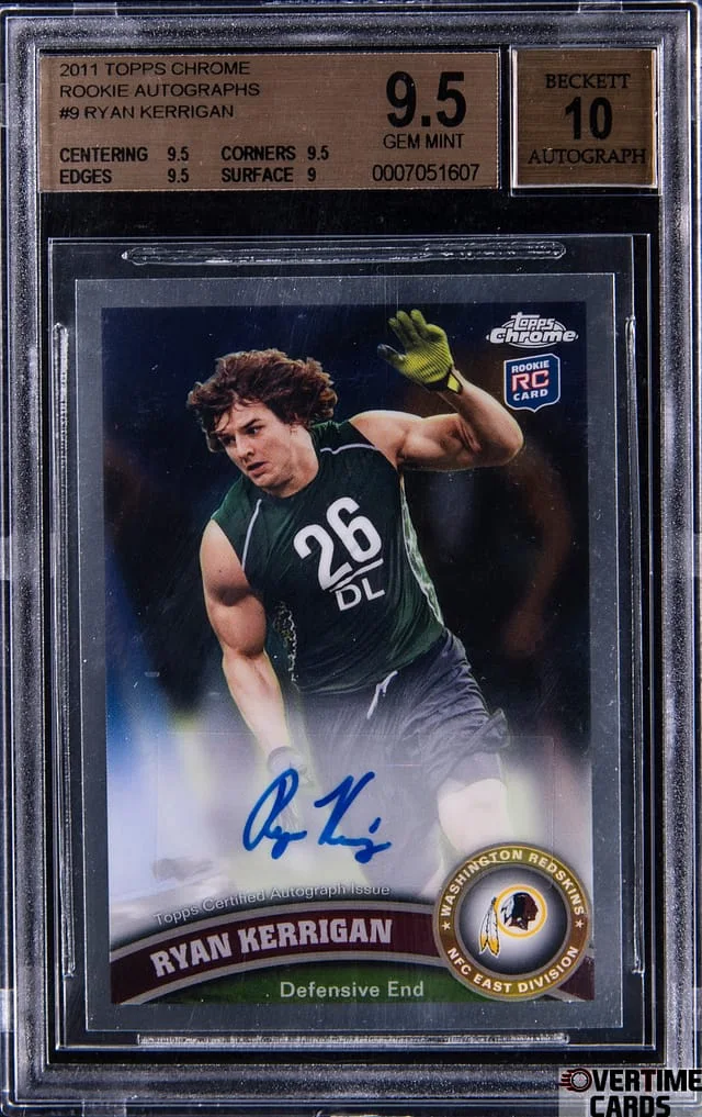 2011 Topps Chrome Ryan Kerrigan Autograph #9 card image