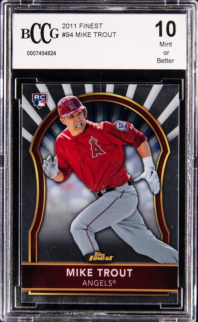 2011 Topps Finest Mike Trout - BCCG 10 #94 card image
