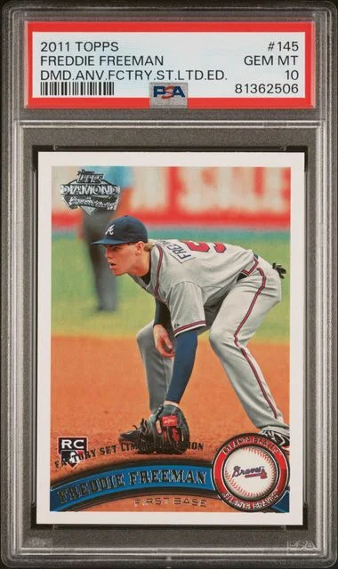 2011 Topps Freddie Freeman Diamond Anniversary Factory Set Limited Edition #145 card image