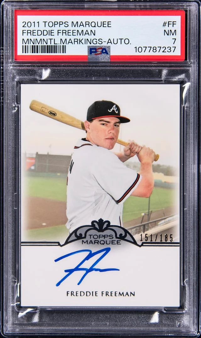 2011 Topps Freddie Freeman Marquee Monumental Markings Autograph #MM-FF card image