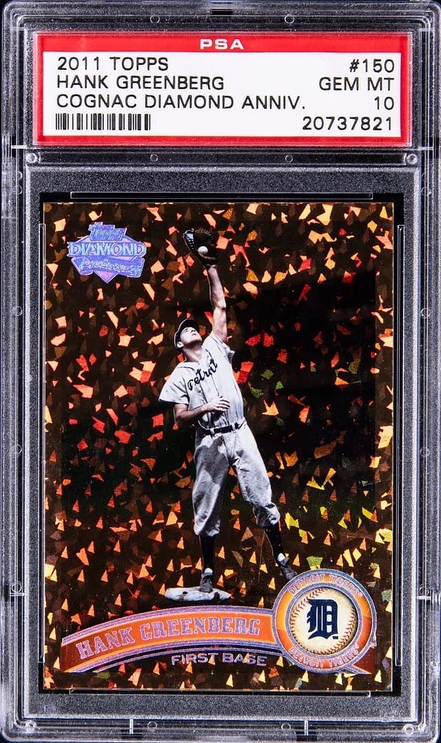 2011 Topps Hank Greenberg Cognac Diamond Anniversary #150 card image