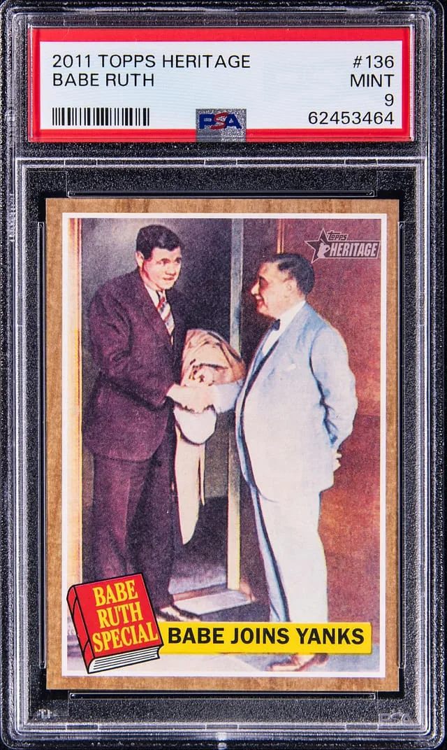 2011 Topps Heritage Babe Ruth #136 card image