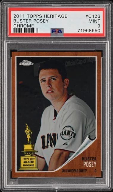 2011 Topps Heritage Chrome Buster Posey #C126 card image