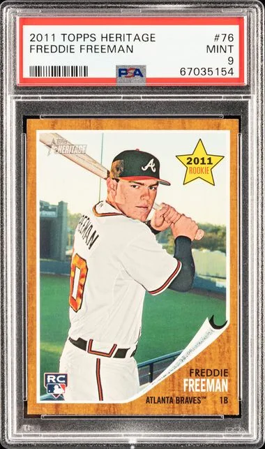 2011 Topps Heritage Freddie Freeman #76 card image