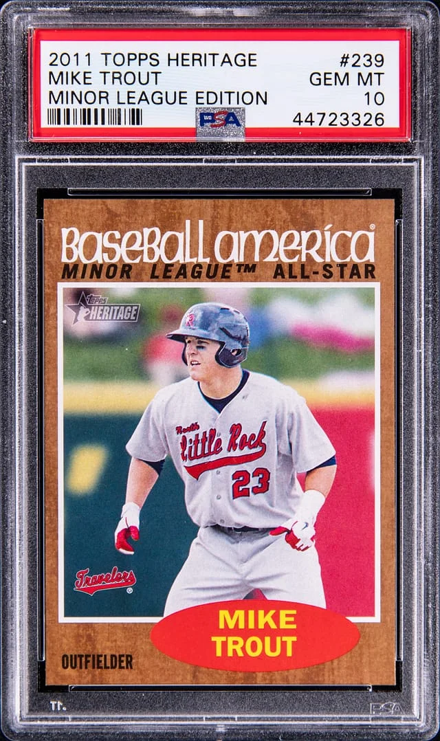 2011 Topps Heritage Minor League Mike Trout Edition #239 card image