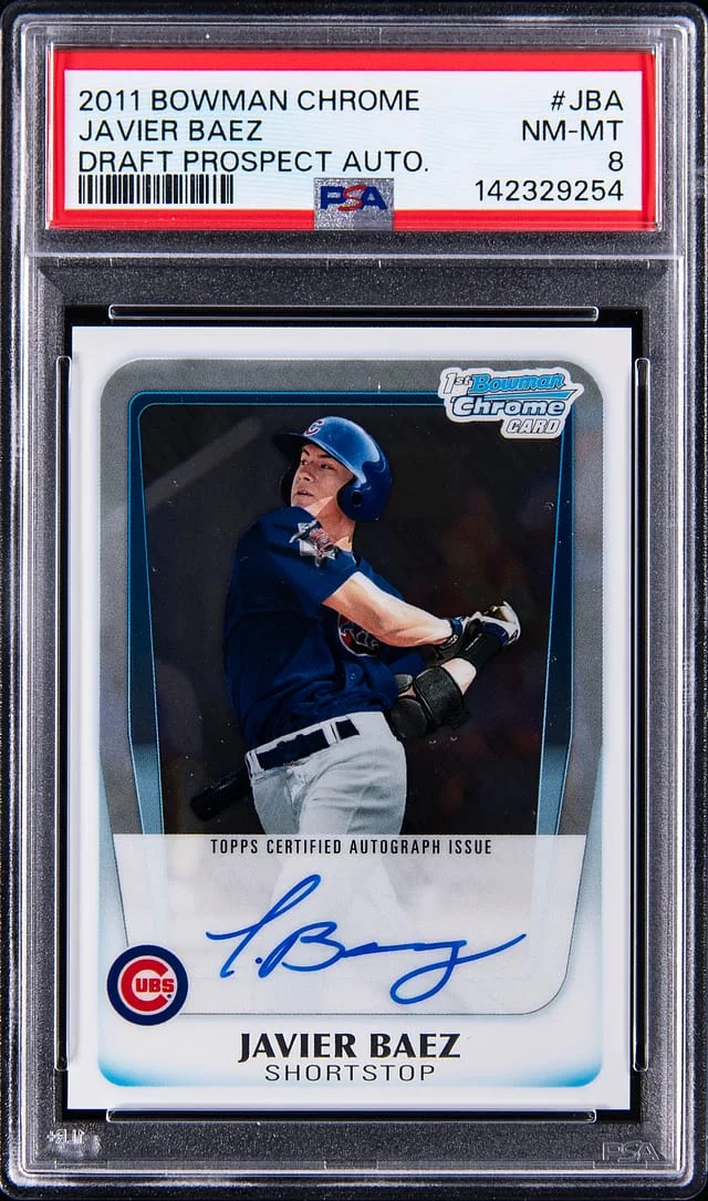 2011 Topps Javier Baez Bowman Chrome Draft Prospect Autographs #BCAP-JBA card image