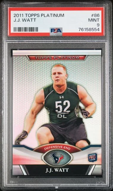 2011 Topps J.J. Watt Platinum #86 card image