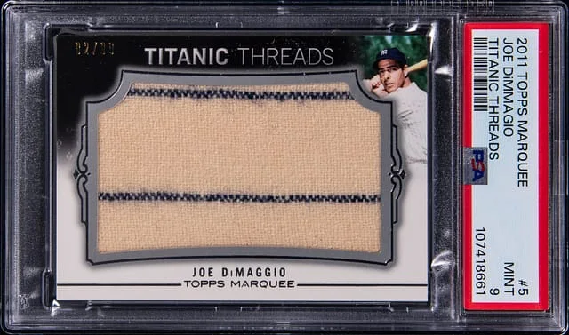 2011 Topps Joe DiMaggio Marquee Titanic Threads #TTJR-5 card image
