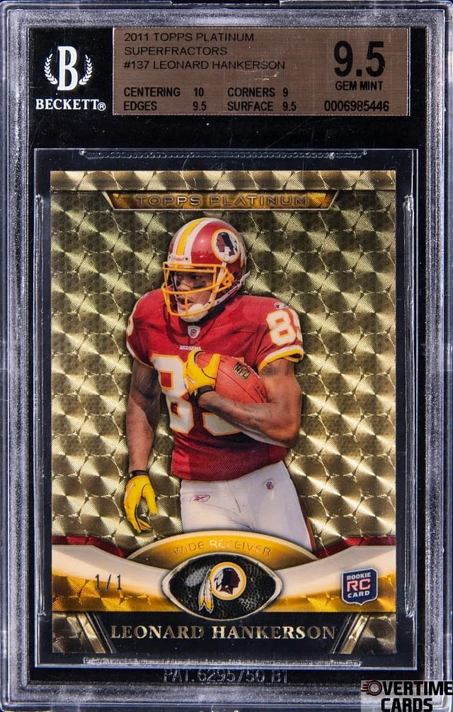 2011 Topps Leonard Hankerson Platinum SuperFractor #137 card image