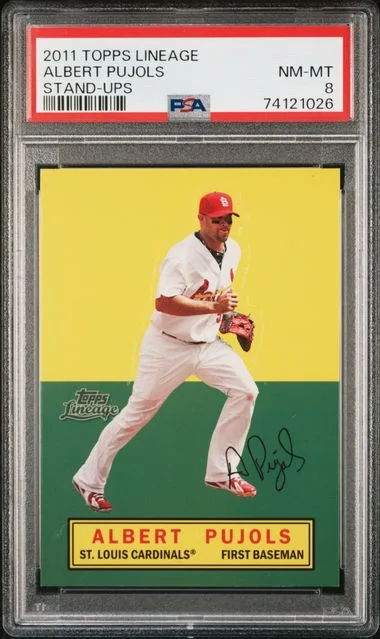 2011 Topps Lineage Stand-Ups Albert Pujols #no-number card image